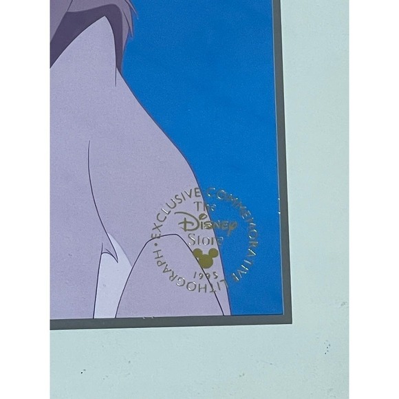 Disney Lion King 1995 Commemorative Print Framed Mufasa Rafiki Store Exclusive - Picture 2 of 3